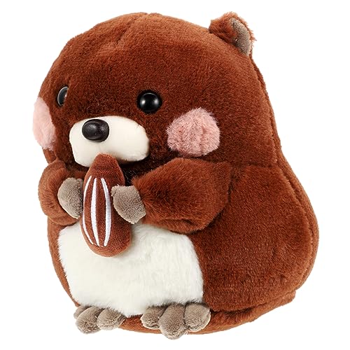 CVUTOVO Plüsch Hamster Kuscheltier Weiches Stofftier Plüschpuppe Niedliches Kuscheltier für Jungen Mädchen Geburtstagsgeschenk von CVUTOVO