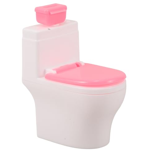 CVUTOVO Puppenhaus Toilette Papierhalter Realistisches für Rollenspiele Sicheres Puppenhaus Zubehör Badezimmer Möbel für Kreative für Mädchen von CVUTOVO