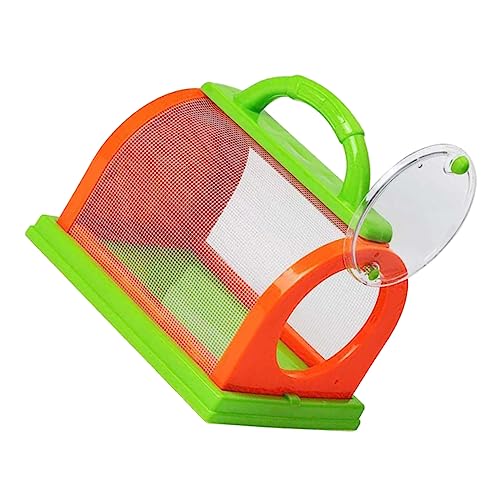 CVUTOVO Sie die Observationsbox für Insekten Sammelkäfig Orange Grasgrün Pädagogisches Outdoor zur Naturerkundung für Kleine von CVUTOVO