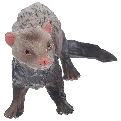 CVUTOVO Simuliertes Frettchenmodell aus Wildtier Tierfigur für Kognitives Lernspielzeug Dekorativ und Langlebig für Bildung und von CVUTOVO