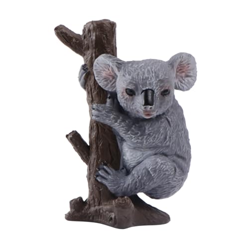 CVUTOVO Sitzender Koala Dekorationsfigur aus Kunststoff Realistische Tierfigur für Raumgestaltung Stilvolle Koala Ornament Geschenkidee für Zuhause und Büro von CVUTOVO