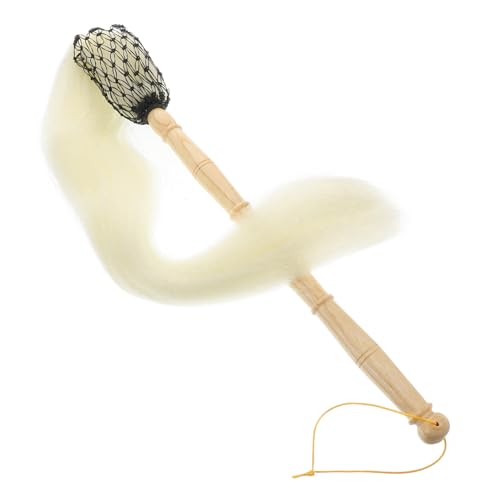 CVUTOVO Taoist Horsetail Whisk Dekoration Tragbarer Handgefertigter Besen für Cosplay Praktische Wanddeko für Zuhause für Kreative Gestaltung und Einfache Handhabung von CVUTOVO