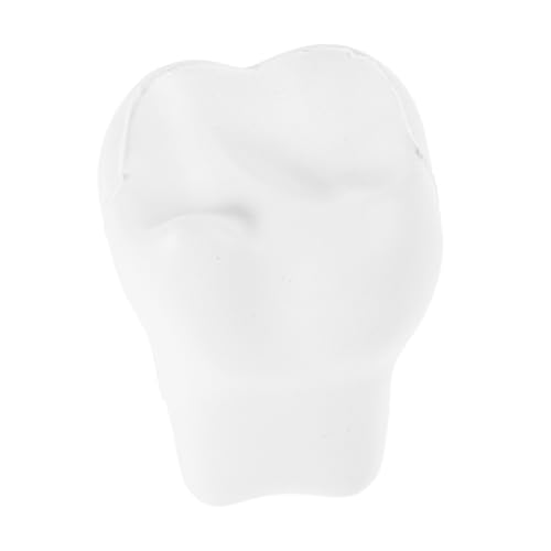 CVUTOVO Zahn Stressball aus Schaumstoff Robustes Detailreiches Quetschspielzeug für Erwachsene und Beruhigendes Zahnarztspielzeug für Party und Patientenentspannung Weißes Cartoon Design von CVUTOVO
