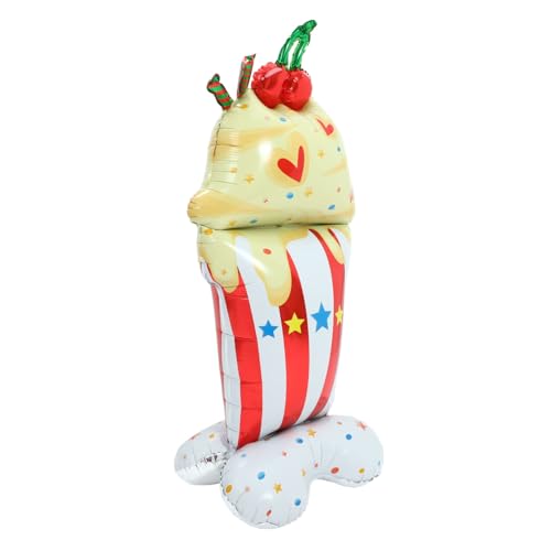 Hawaii Eiscreme Stehender Folienballon für Partys Fotodekoration und Raumgestaltung aus Hochwertigem Aluminium für Sommerfeiern und Geburtstage von CVUTOVO