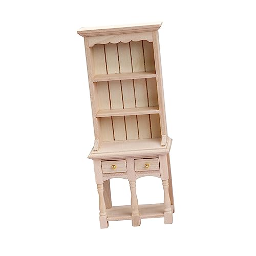 Mini -Kabinettsmöbelmodell Bücherregal für Kindermöbel Miniaturschrank Miniaturpuppenmöbel Miniatur-Bücherregal Minischrank für Puppenhaus Mini-Bücherregal Puppenhaus Holz von CVUTOVO