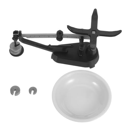 Mini -mechanische Tabellenskala Kleinformatiges Waage Prop Mini-Balance-Modell Waageverzierung Vintage-Waage Dollhouse Dekorationen Miniaturspielzeug Plastik Schwarz von CVUTOVO