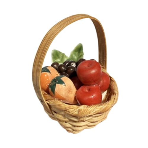 Obstkorb für Puppenhaus Realistische Miniaturfrüchte Dekoration für Büro Zuhause Schule und Partys Obstkorb für Puppenhaus Realistische Miniaturfrüchte Dekoration für Büro Zuhause Schule und Partys von CVUTOVO