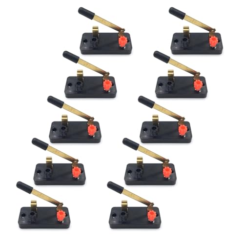 CVZJ 10 Stück Einzelpolige Einzel-Wurf-Labors Physik-Experiment Grundlegende Anfänger-Schaltungs-Kits Laborschaltung für Schule CVZJ 10 Stück Einzelpolige Einzel-Wurf-Labors Physik-Experiment Grundlegende Anfänger-Schaltungs-Kits Laborschaltung für Schule von CVZJ