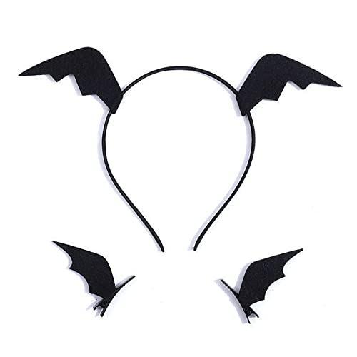 CVZJ Fledermaus Teufelsflügel Stirnband Fledermaus Haarspangen Set Slip Kopfschmuck Foto Requisiten Verkleidung Halloween Cosplay Zubehör Tuch CVZJ Fledermaus Teufelsflügel Stirnband Fledermaus Haarspangen Set Slip Kopfschmuck Foto Requisiten Verkleidung Halloween Cosplay Zubehör Tuch von CVZJ