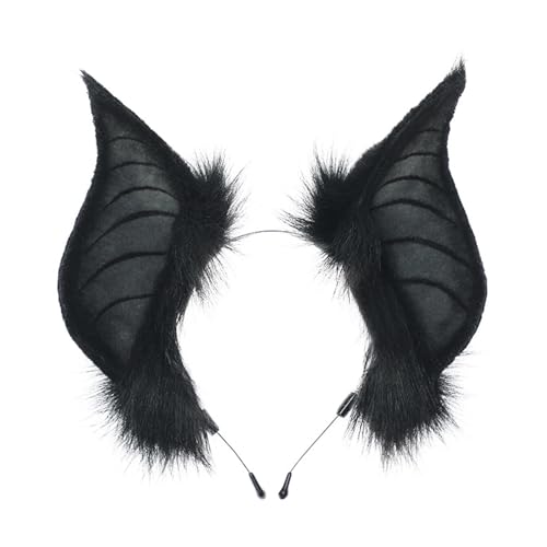 CVZJ Katzen Fledermaus Kunstpelz Ohren Stirnbänder Halloween Verkleidung Cosplay Kostüm handgefertigt Tier Pelzohren Haarreifen Wome CVZJ Katzen Fledermaus Kunstpelz Ohren Stirnbänder Halloween Verkleidung Cosplay Kostüm handgefertigt Tier Pelzohren Haarreifen Wome von CVZJ