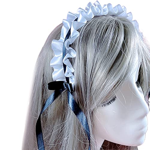 CVZJ Zartes Stirnband, elegante Schleife, plissiert, Spitzen-Form, Haarreif, Party, Kopfschmuck, Cosplay, Kostüm-Requisiten für Frauen CVZJ Zartes Stirnband, elegante Schleife, plissiert, Spitzen-Form, Haarreif, Party, Kopfschmuck, Cosplay, Kostüm-Requisiten für Frauen von CVZJ