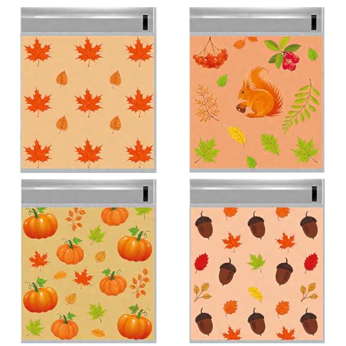 CWED 200pcs Thanksgiving Day Süßigkeiten Geschenk Party Tüten, leere Leckerli-Tüten, kleine Süßigkeiten-Geschenktüten für Mädchen Jungen Geburtstag Party Gefälligkeiten von CWED