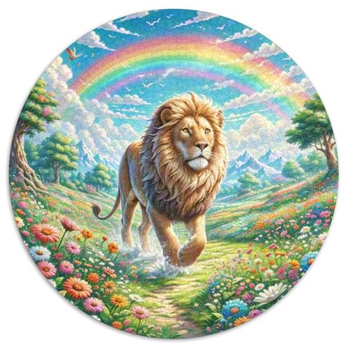 1000 Teile Circular Puzzles Unregelmäßige Klassisches Rund Stressabbau-Spielzeug Puzzle Für Erwachsene 1000pcs (67.5x67.5cm) von CWHSDPRUF