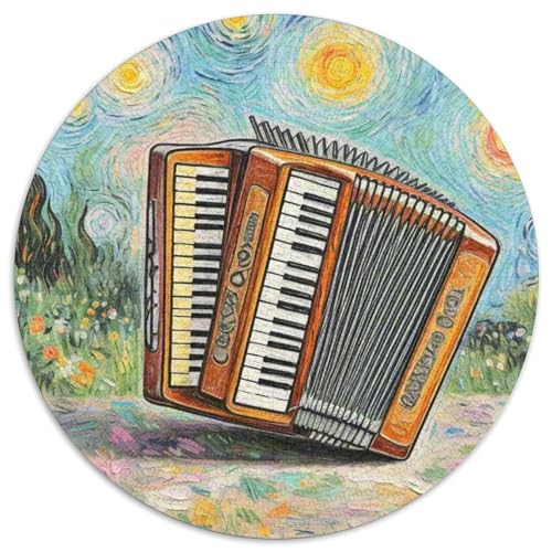 Accordion 1000 Teile Rundes Einzigartige Kreative Rund Spielzeug Puzzle Für Erwachsene Und Kinder 1000pcs (67.5x67.5cm) von CWHSDPRUF