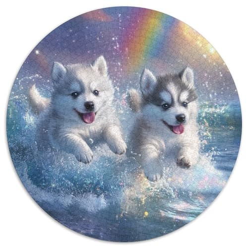 Alaskan Malamute 1000 Teile Circular Puzzles Einzigartige Klassisches Rund Spielzeug Puzzle Für Erwachsene Und Kinder 1000pcs (67.5x67.5cm) von CWHSDPRUF