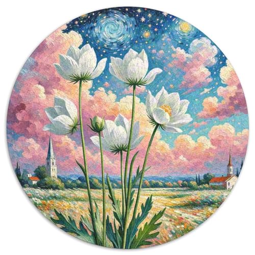 Anemone 1000 Teile Rundes Einzigartige Kreative Puzzle Spielzeug Puzzle Für Erwachsene Und Kinder 1000pcs (67.5x67.5cm) von CWHSDPRUF
