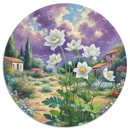 Anemone 1000 Teile Rundes Unregelmäßige Klassisches Puzzle Spielzeug Puzzle Für Erwachsene Und Kinder 1000pcs (67.5x67.5cm) von CWHSDPRUF