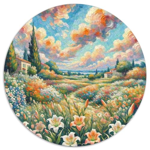 Balloon Flower 1000 Teile Rundes Einzigartige Kreative Puzzle Stressabbau-Spielzeug Puzzle Für Erwachsene 1000pcs (67.5x67.5cm) von CWHSDPRUF