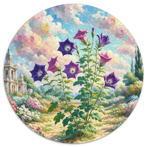 Balloon Flower 1000 Teile Rundes Einzigartige Kreative Rund Spielzeug Puzzle Für Erwachsene Und Kinder 1000pcs (67.5x67.5cm) von CWHSDPRUF