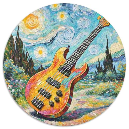 Bass 1000 Teile Circular Puzzles Unregelmäßige Kreative Musical Instrument Puzzle Stressabbau-Spielzeug Puzzle Für Erwachsene 1000pcs (67.5x67.5cm) von CWHSDPRUF