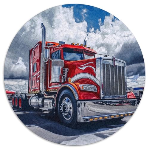Big Truck 1000 Teile Circular Puzzles Einzigartige Klassisches Rund Stressabbau-Spielzeug Puzzle Für Erwachsene 1000pcs (67.5x67.5cm) von CWHSDPRUF