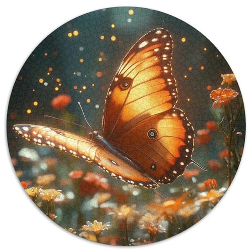Butterfly 1000 Teile Rundes Einzigartige Kreative Rund Spielzeug Puzzle Für Erwachsene Und Kinder 1000pcs (67.5x67.5cm) von CWHSDPRUF