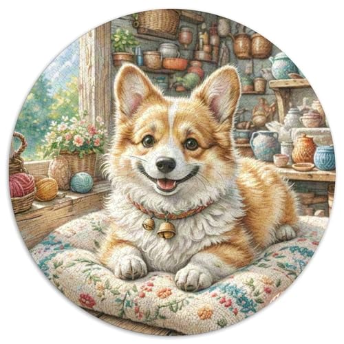 Cairn Terrier 1000 Teile Circular Puzzles Einzigartige Klassisches Rund Stressabbau-Spielzeug Puzzle Für Erwachsene 1000pcs (67.5x67.5cm) von CWHSDPRUF