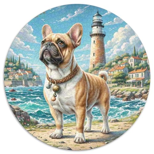 Cairn Terrier 1000 Teile Circular Puzzles Unregelmäßige Klassisches Rund Stressabbau-Spielzeug Puzzle Für Erwachsene 1000pcs (67.5x67.5cm) von CWHSDPRUF