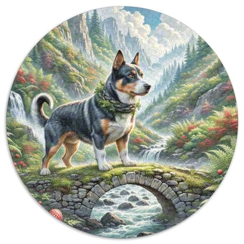 Cairn Terrier 1000 Teile Circular Puzzles Unregelmäßige Kreative Rund Spielzeug Puzzle Für Erwachsene 1000pcs (67.5x67.5cm) von CWHSDPRUF