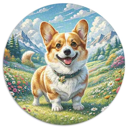 Corgi 1000 Teile Circular Puzzles Unregelmäßige Kreative Puzzle Spielzeug Puzzle Für Erwachsene 1000pcs (67.5x67.5cm) von CWHSDPRUF
