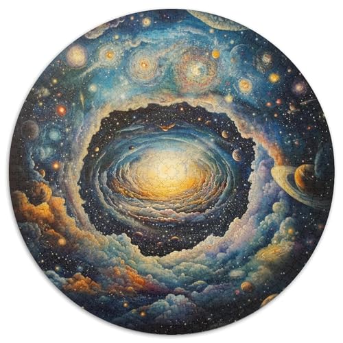 Cosmic Starry Sky 1000 Teile Circular Puzzles Einzigartige Klassisches Rund Stressabbau-Spielzeug Puzzle Für Erwachsene 1000pcs (67.5x67.5cm) von CWHSDPRUF
