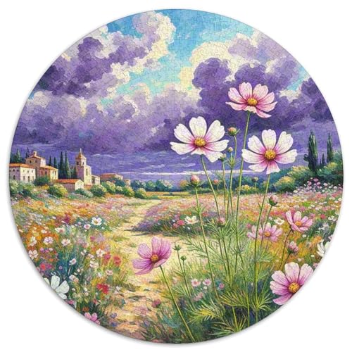 Cosmos 1000 Teile Rundes Unregelmäßige Klassisches Puzzle Spielzeug Puzzle Für Erwachsene Und Kinder 1000pcs (67.5x67.5cm) von CWHSDPRUF