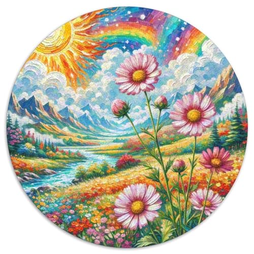 Cosmos Bipinnatus 1000 Teile Rundes Einzigartige Klassisches Rund Stressabbau-Spielzeug Puzzle Für Erwachsene 1000pcs (67.5x67.5cm) von CWHSDPRUF