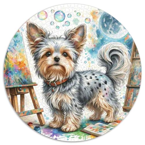 Cute Puppy 1000 Teile Rundes Einzigartige Kreative Rund Spielzeug Puzzle Für Erwachsene 1000pcs (67.5x67.5cm) von CWHSDPRUF