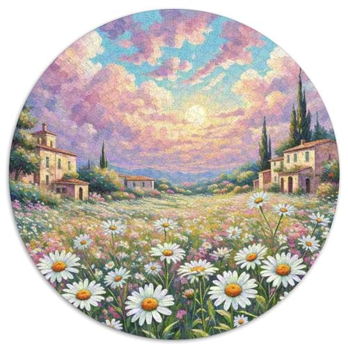 Daisy 1000 Teile Rundes Einzigartige Kreative Rund Stressabbau-Spielzeug Puzzle Für Erwachsene 1000pcs (67.5x67.5cm) von CWHSDPRUF