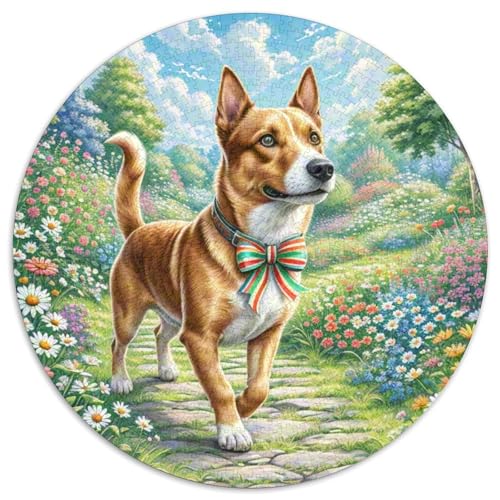 Dog 1000 Teile Circular Puzzles Einzigartige Klassisches Rund Stressabbau-Spielzeug Puzzle Für Erwachsene 1000pcs (67.5x67.5cm) von CWHSDPRUF