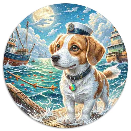 Dog 1000 Teile Rundes Einzigartige Klassisches Rund Spielzeug Puzzle Für Erwachsene Und Kinder 1000pcs (67.5x67.5cm) von CWHSDPRUF