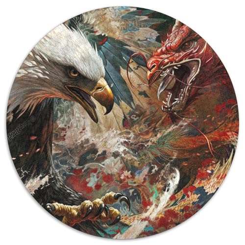 Eagle 1000 Teile Circular Puzzles Einzigartige Klassisches Rund Stressabbau-Spielzeug Puzzle Für Erwachsene 1000pcs (67.5x67.5cm) von CWHSDPRUF