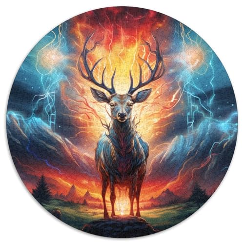 Elk 1000 Teile Circular Puzzles Unregelmäßige Klassisches Puzzle Spielzeug Für Erwachsene 1000pcs (67.5x67.5cm) von CWHSDPRUF