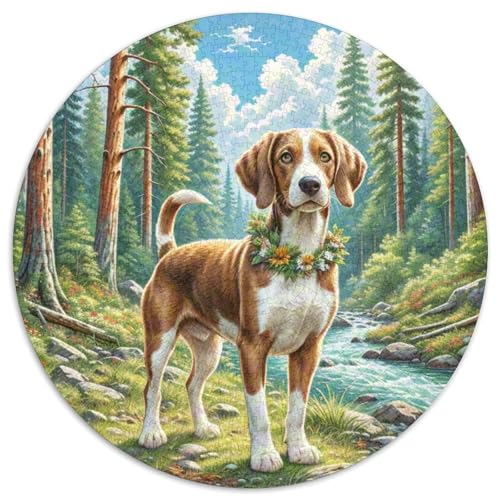 German Shorthaired Pointer 1000 Teile Circular Puzzles Einzigartige Kreative Puzzle Spielzeug Puzzle Für Erwachsene 1000pcs (67.5x67.5cm) von CWHSDPRUF