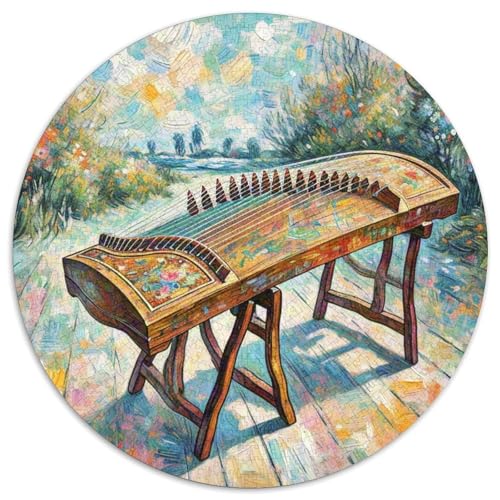 Guzheng 1000 Teile Rundes Einzigartige Klassisches Rund Spielzeug Puzzle Für Erwachsene Und Kinder 1000pcs (67.5x67.5cm) von CWHSDPRUF