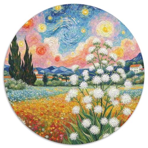 Gypsophila 1000 Teile Circular Puzzles Einzigartige Klassisches Rund Spielzeug Puzzle Für Erwachsene Und Kinder 1000pcs (67.5x67.5cm) von CWHSDPRUF