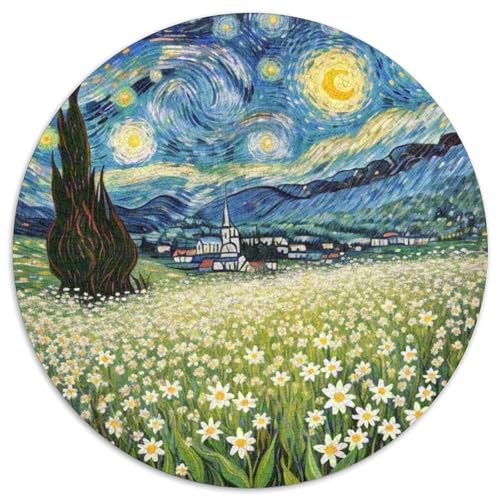 Gypsophila 1000 Teile Rundes Unregelmäßige Klassisches Puzzle Spielzeug Puzzle Für Erwachsene 1000pcs (67.5x67.5cm) von CWHSDPRUF
