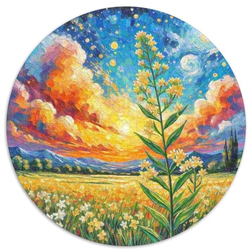 Honeysuckle Flower 1000 Teile Rundes Einzigartige Kreative Rund Spielzeug Puzzle Für Erwachsene 1000pcs (67.5x67.5cm) von CWHSDPRUF