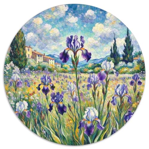 Iris 1000 Teile Circular Puzzles Einzigartige Klassisches Puzzle Stressabbau-Spielzeug Puzzle Für Erwachsene Und Kinder 1000pcs (67.5x67.5cm) von CWHSDPRUF