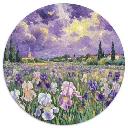 Iris 1000 Teile Rundes Einzigartige Klassisches Rund Stressabbau-Spielzeug Puzzle Für Erwachsene Und Kinder 1000pcs (67.5x67.5cm) von CWHSDPRUF