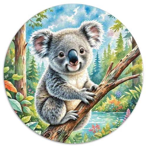 Koala 1000 Teile Rundes Unregelmäßige Klassisches Puzzle Spielzeug Puzzle Für Erwachsene 1000pcs (67.5x67.5cm) von CWHSDPRUF