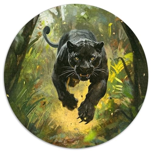 Leopard 1000 Teile Circular Puzzles Unregelmäßige Kreative Puzzle Spielzeug Für Erwachsene 1000pcs (67.5x67.5cm) von CWHSDPRUF