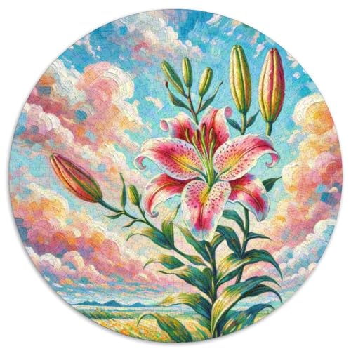 Lily 1000 Teile Circular Puzzles Einzigartige Klassisches Puzzle Spielzeug Puzzle Für Erwachsene 1000pcs (67.5x67.5cm) von CWHSDPRUF