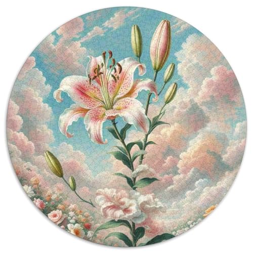 Lily 1000 Teile Circular Puzzles Unregelmäßige Kreative Puzzle Spielzeug Puzzle Für Erwachsene 1000pcs (67.5x67.5cm) von CWHSDPRUF